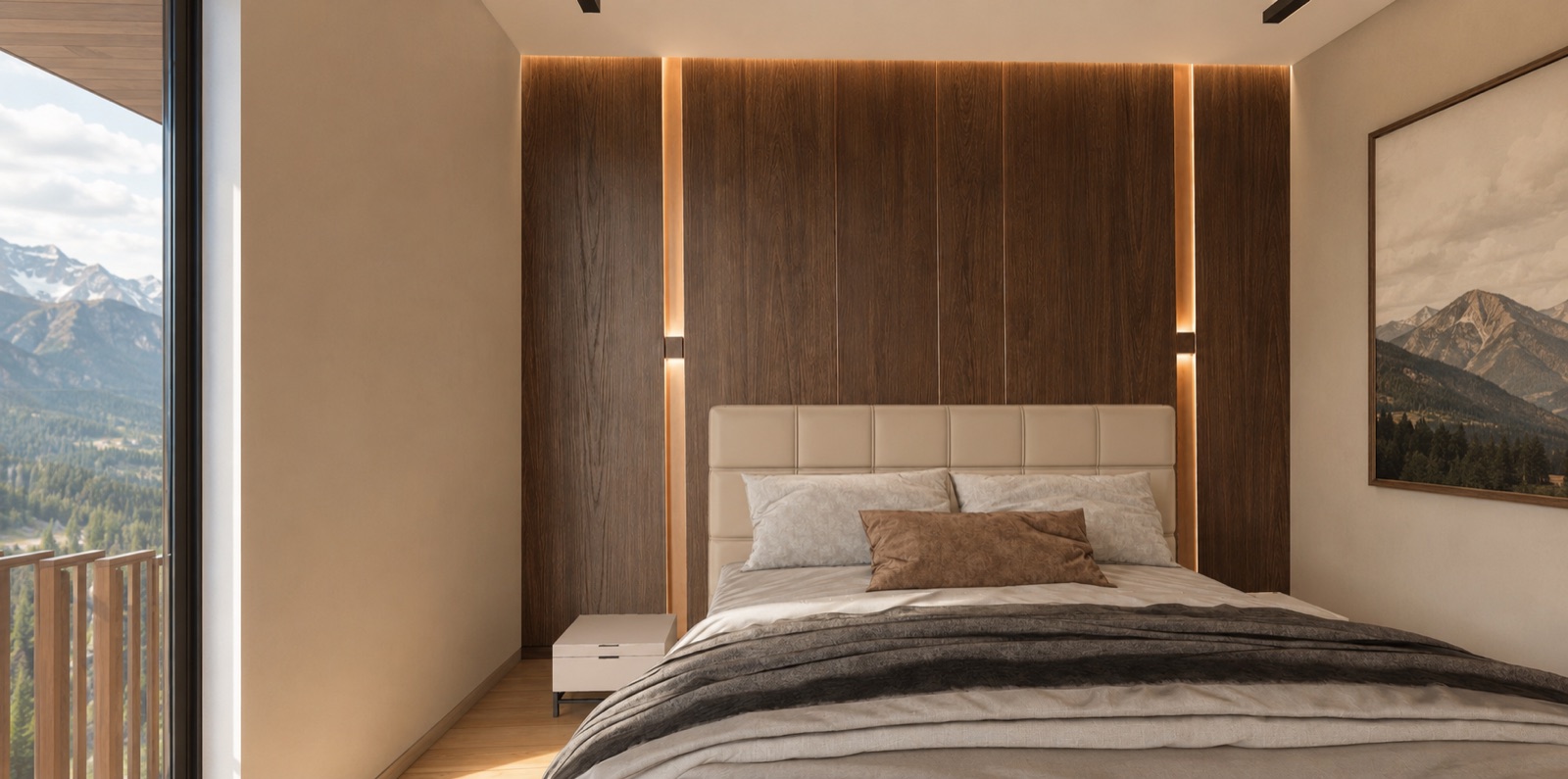 Two-bedroom Cedar residence interior