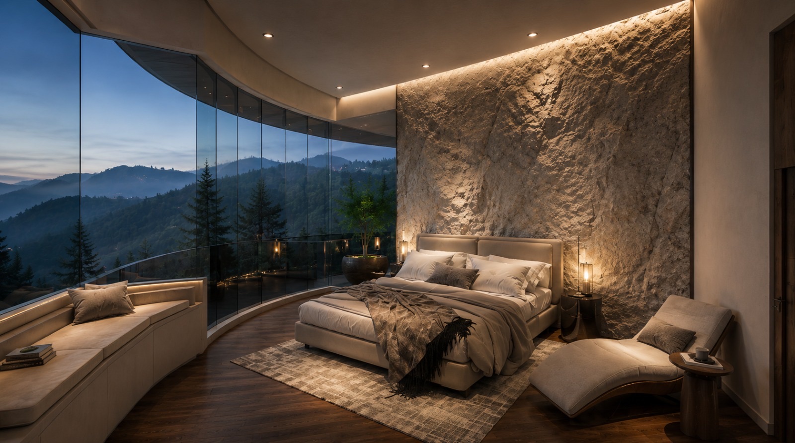 Sky Penthouse master bedroom